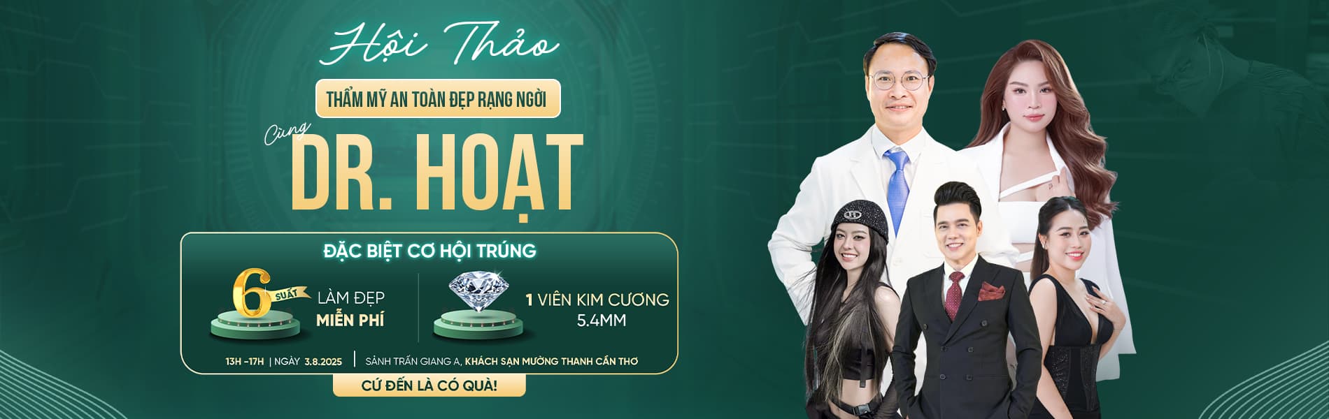 Hội thảo thẩm mỹ banner PC